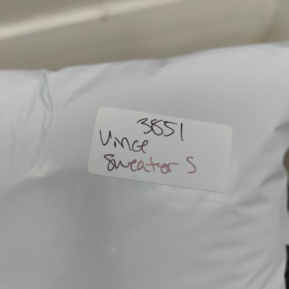 Vince Wool Cashmere Sweater Womens Small Black Gray Colorblock Turtleneck Preppy - Picture 9 of 9